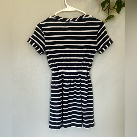 TOMMY HILFIGER girls striped short sleeve blue&white dress/size 7 (S/P/CH) - Picture 10 of 10